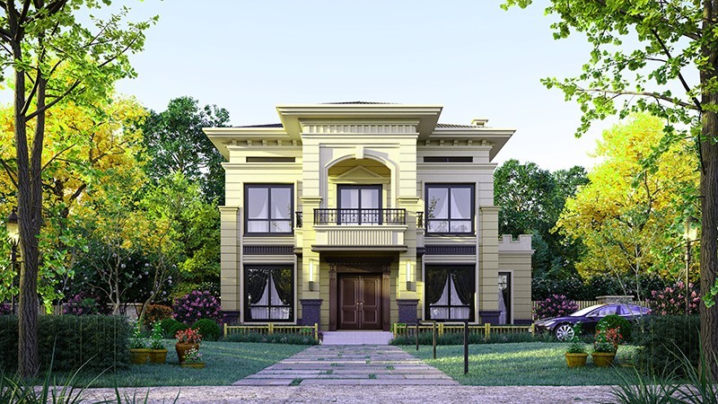 简阳中式合院住宅，开放庭院与邻里乡亲更亲近